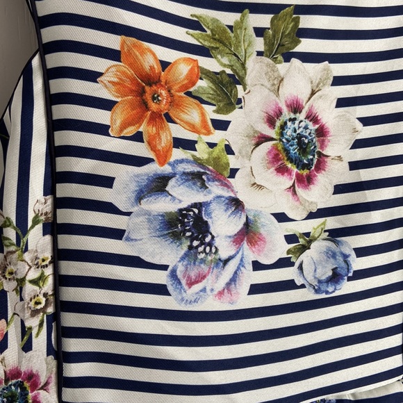 Pippa & Julie Striped + floral dress with crinoline - Picture 2 of 11